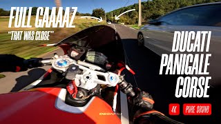 FULL GAZ on Twisty Roads ⛰️🏍️💨  Ducati Panigale  RAW POV 4K [upl. by Georgine]