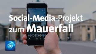 SocialMediaProjekt throwback89 zum Mauerfall [upl. by Eladnar]