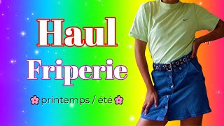 🌸 HAUL FRIPERIE DE PRINTEMPS HAUT EN COULEUR  TOUT A 1€ La croix rouge Aix en Provence 🌸 [upl. by Barde850]