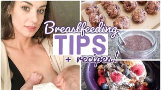 3 EASY BREASTFEEDING RECIPES How to Increase Milk Supply LACTATION SMOOTHIE PROTEIN BITES amp MORE [upl. by Saleme889]