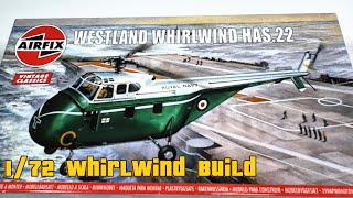 Airfix 172 Westland Whirlwind HAS22 Build A02056V [upl. by Ennayoj]