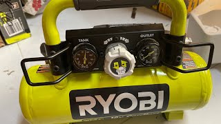 Ryobi P739 new  máy bơm hơi pin ryobi 18v one  lh 0962232180 Tùng [upl. by Rollecnahc226]