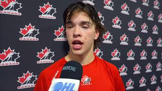 2024 World U17 Post Game  Parker Vaughan Barrie Colts [upl. by Angel]