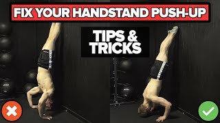 Handstand push up Technique Tips amp Tricks [upl. by Rosaline]