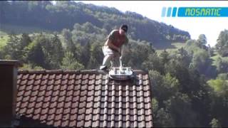 Roof Cleaning  Dachreinigung  Mosmatic Switzerland [upl. by Sotsirhc651]