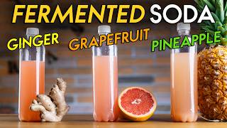 3 Grapefruit Sodas Fermented and Easy  3 Palomas [upl. by Waylon]