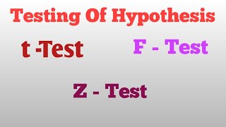 T testF test Z test Formulae [upl. by Anual]