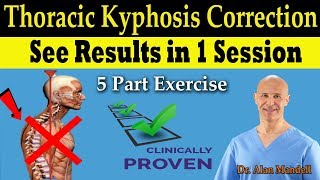 Thoracic Kyphosis amp Hunchback Correction Mobilization 5 Part Exercise  Dr Mandell DC [upl. by Ben]