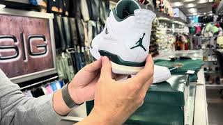 Nike Air Jordan Retro 4 Oxidized Green2024 at Street Gear  Hempstead NY [upl. by Yrekaz271]