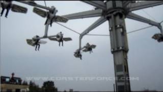 Götterflug Flight of the Gods Sky Roller offride HD Belantis Theme Park Germany [upl. by Lu]