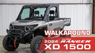 2024 Polaris Ranger XD 1500 WalkAroundStartup [upl. by Ayimat]