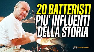 TOP 20 BATTERISTI più INFLUENTI della storia [upl. by Maurili]