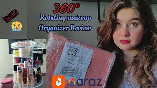 360° Rotating makeup organizer Review from Daraz  Makeup Organizer  Daraz 1111 [upl. by Rahr]