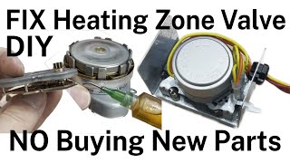 DIY Repair Stuck Broken Heating Zone Valve Honeywell NO NEW PARTS V8043G1018 Teardown How it Works [upl. by Fannie434]