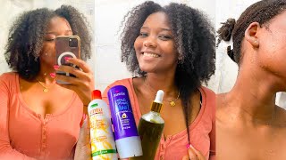 VLOG CAPILLAIRE 1  SOINS POST COIFFURE PROTECTRICE prepoo shampoing démélage hydratation [upl. by Avigdor287]