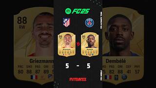 Atletico Madrid Vs Paris SaintGermain in FC25 fifamobile fc25 shorts [upl. by Free746]