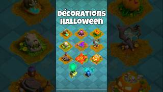 Décorations d’Halloween clashofclans 2024  Découvrezles toutes 🎃👻 [upl. by Saks551]