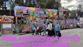 Feria de atracciones de tots els sants concentaina 2024 [upl. by Edmunda444]