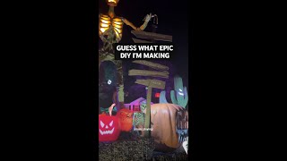 Spooky ✅ Scary ✅ Skeletons ✅ IsaacAlexanderDIYs setup has it alllll halloween hauntedhouse diy [upl. by Asfah]