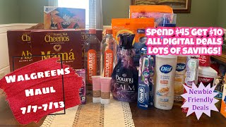 WALGREENS HAUL 77713  NEWBIE FRIENDLY  ALL DIGITAL DEALS [upl. by Mcnully]