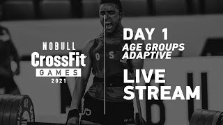 Tuesday Day 1 Age Group and Adaptive Events — 2021 NOBULL CrossFit Games [upl. by Hepzi579]