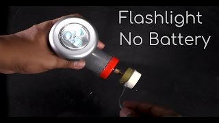 How to Make Crank Flashlight No Battery [upl. by Gaillard]