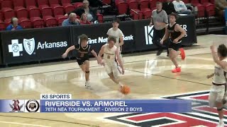 2023 NEA Tournament Riverside boys beat Armorel [upl. by Ghassan]