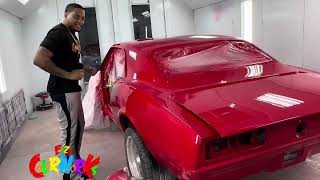 Sneak Peek of Ezzy ColorWorks Painting Karlous Miller’s Camaro [upl. by Perkin830]