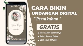 CARA BUAT UNDANGAN WEBSITE PERNIKAHAN GRATIS [upl. by Sigismond]