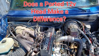 Swapping on Ported 12 valve Cummins Head Comparison Milling for Head Studs [upl. by Damour549]