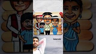 Taarak Mehta Ka Ooltah Chashmah printing drowning on youtube video shortvideos tmkoc drawing [upl. by Einnaf]