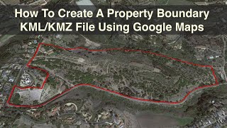 How To Create A Property Boundary KMLKMZ Using Google Maps [upl. by Lillith]