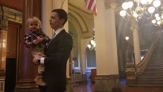 Iowa State Auditor Rob Sand being sworn into office Jan 2nd 2019 [upl. by Eilah]