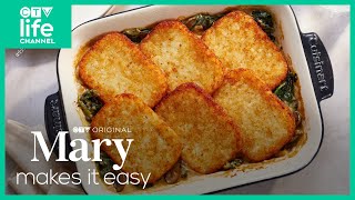 Creamed Mushroom amp Spinach Casserole Recipe  Mary Makes It Easy [upl. by Jodie474]