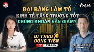 Đại bàng làm tổ kinh tế tăng trưởng tốt thị trường chứng khoán vẫn giảm điểm  ĐTDT 11122024 [upl. by Gnaoh211]