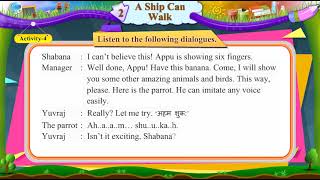 std 6 sem 2 english unit 2 a ship can walk activity 4 [upl. by Auqinimod232]