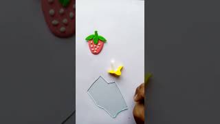 Diy Clay Strawberry 🍓 Banana 🍌And Watermelon 🍉 foamclay clay clayart claycraft diy shorts [upl. by Valdis]