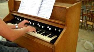 Harmonium  Reed organ BachToccata jouée par Hajo Frommen [upl. by Dolph]