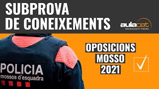 Examen oposicions mosso 2021 prova de coneixements [upl. by Beatriz]