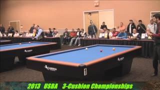 USBA 3 Cushion Championships 2013 at the Super Billiards Expo [upl. by Yance]