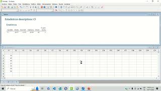 Como sacar la Media mediana y moda en MINITAB [upl. by Kelila875]