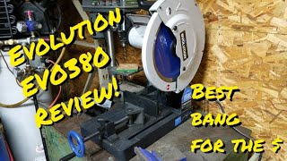 Evolution Power Tools EVOSAW380 15Inch Steel Cutting Chop Saw Review [upl. by Aimal]