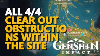 Clear out obstructions within the site Genshin Impact All 44 [upl. by Wald]