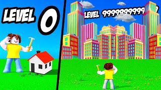 BUILDING MAX LEVEL CITY in roblox city tycoon [upl. by Acirtap]