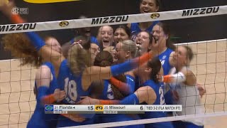 Florida vs Missouri  2024 Womens College Volleyball Nov 15 2024 [upl. by Ylerebmik]