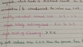 Prothrombin Time International Normalise RatioPT INR test [upl. by Corliss]