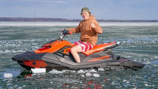 Jet Ski Ice Busting [upl. by Lamp]