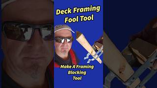 DECK FRAMING FOOLS BLOCKING TOOL shorts [upl. by Egreog]