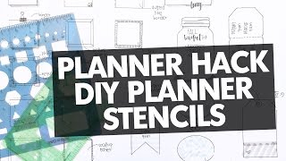 Planner Hack DIY Planner Stencils [upl. by Giffie894]