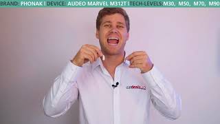 Review  Phonak Audéo Marvel M312T Bluetooth hearing aid [upl. by Darline]